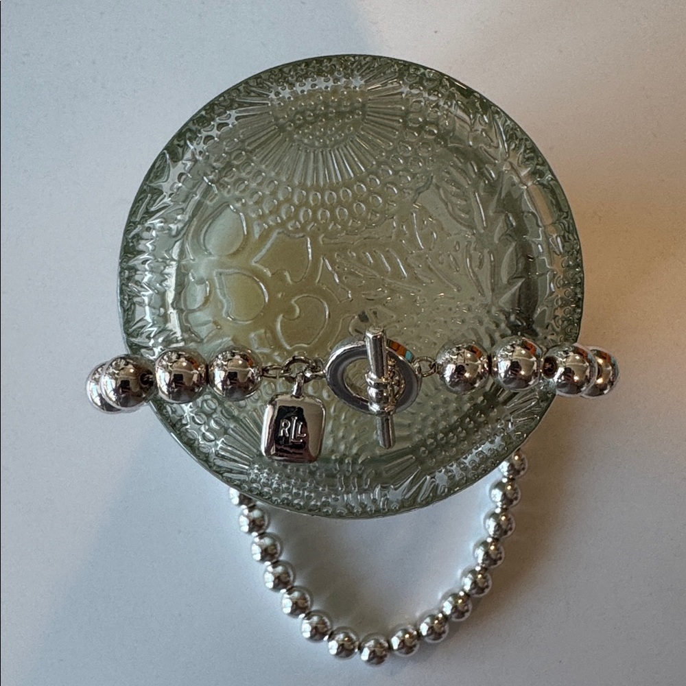Ralph Lauren Silver Beaded Necklace - Picture 2 of 4
